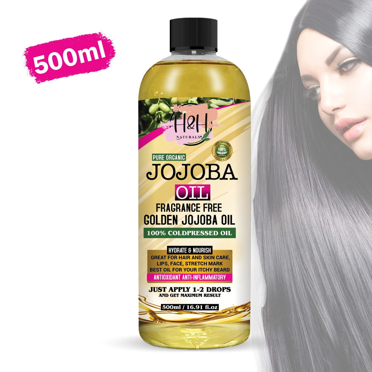 H&H Cosmetic Golden Jojoba Oil