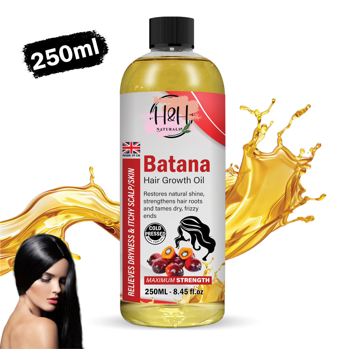 100% Pure Organic Batana Oil – Cold-Pressed Natural Hair Oil