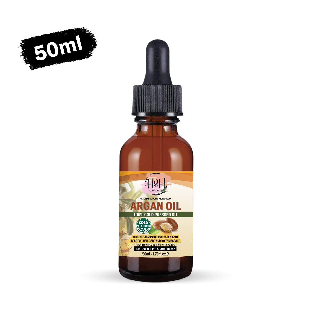 100% Pure Argan Oil | Organic Cold-Pressed Oil for Hair, Skin & Nails