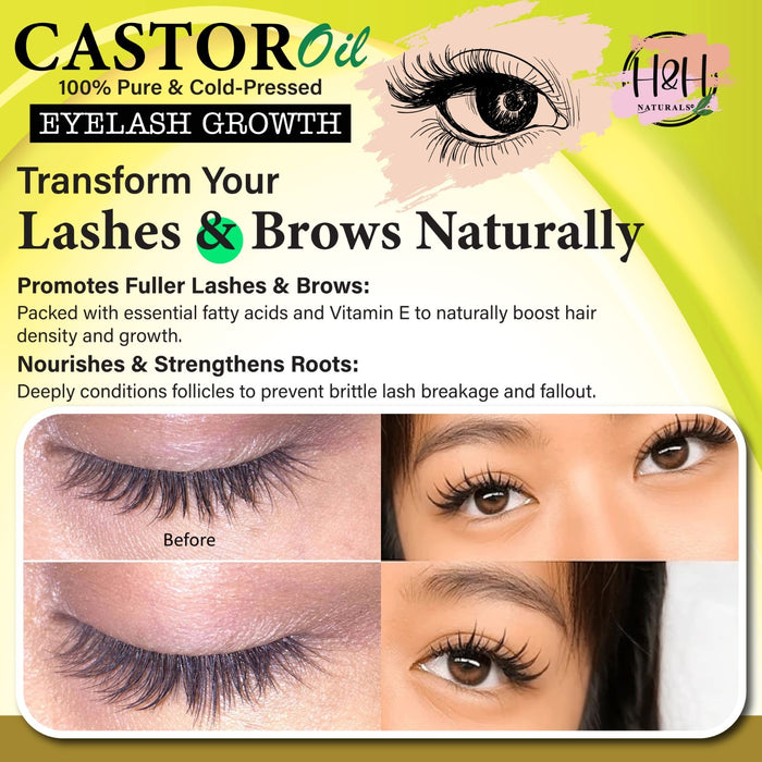 How to apply castor oil to lashes and brows