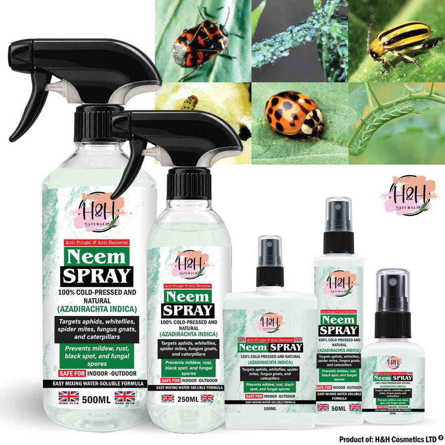 Neem plant spray bottles